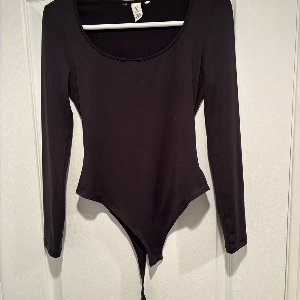 H&M Black Long Sleeve Bodysuit